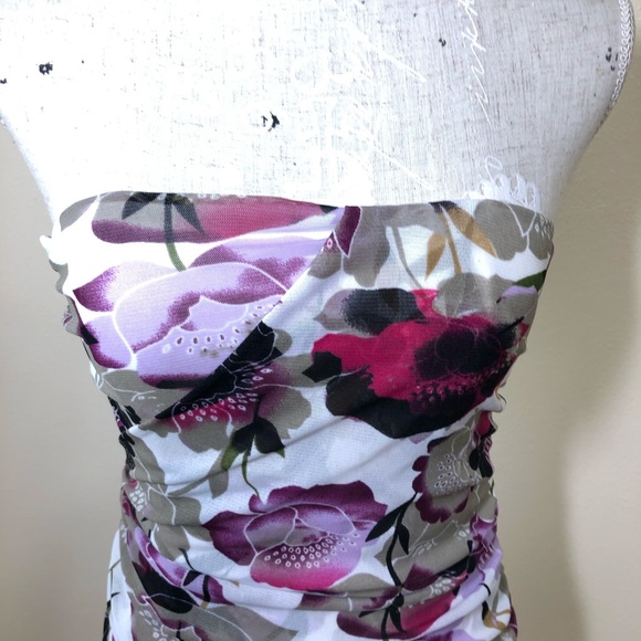Strapless Spring Floral Dress - Picture 5 of 5